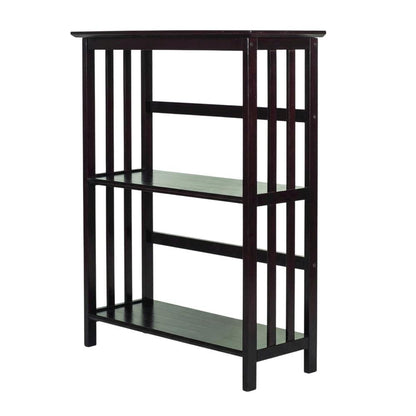 Wooden Bookcase with 29.5-inch Width and Open Shelving Design