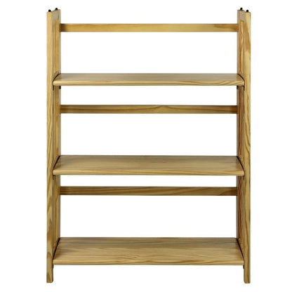 Wooden Bookcase with Shelves, Sturdy Construction and Classic Design