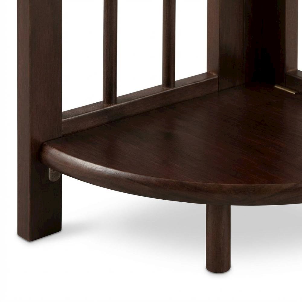 Wooden Bookcase with 4 Shelves, Sturdy Storage for Living Room