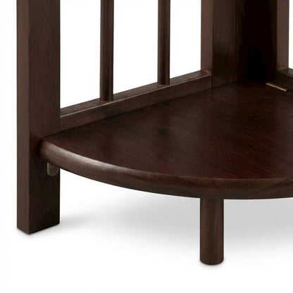 Wooden Bookcase with 4 Shelves, Sturdy Storage for Living Room