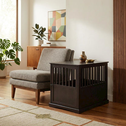 Espresso Finish End Table with Modern Design and Sturdy Construction