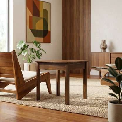 End Table with Concealed Drawer in Stylish Finish for Modern Living