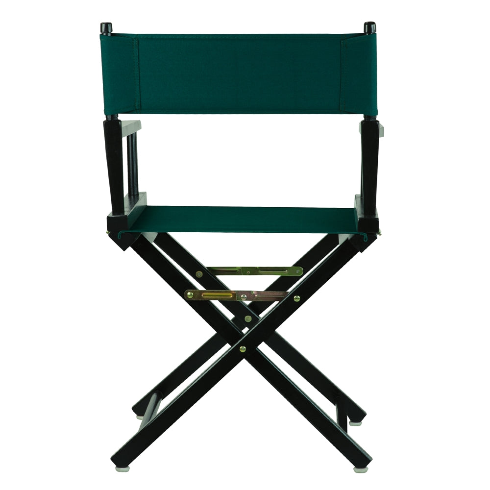 18" Director's Chair Black Frame-Hunter Green Canvas