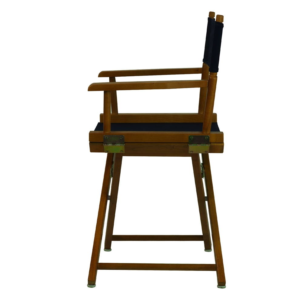 18" Director's Chair Honey Oak Frame-Navy Blue Canvas