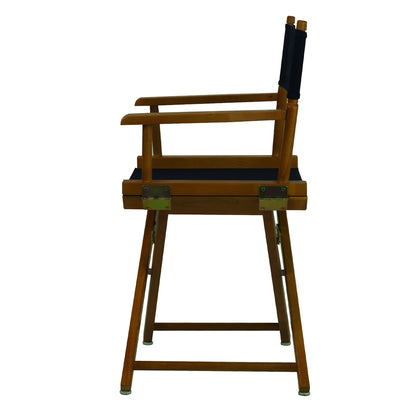 18" Director's Chair Honey Oak Frame-Navy Blue Canvas