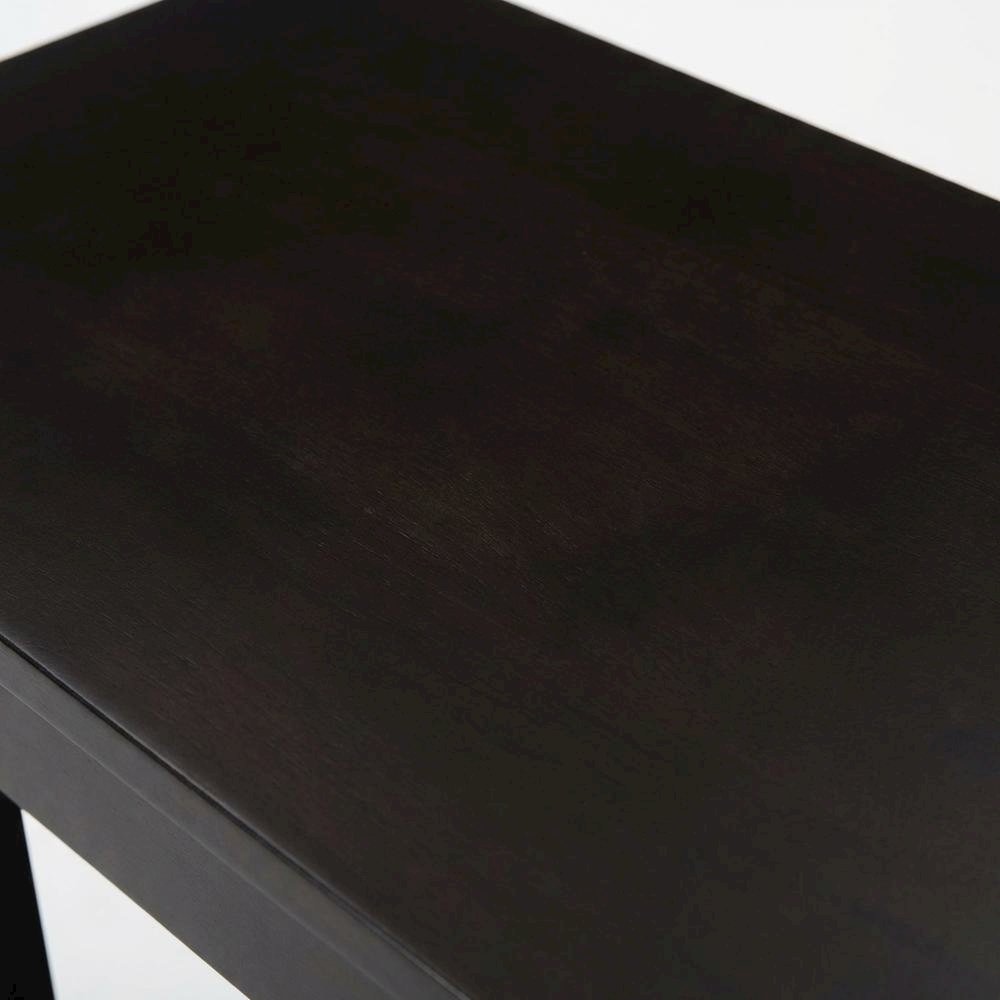 Walnut Black Nightstand with Usb Port for Bedroom Storage and Modern Style