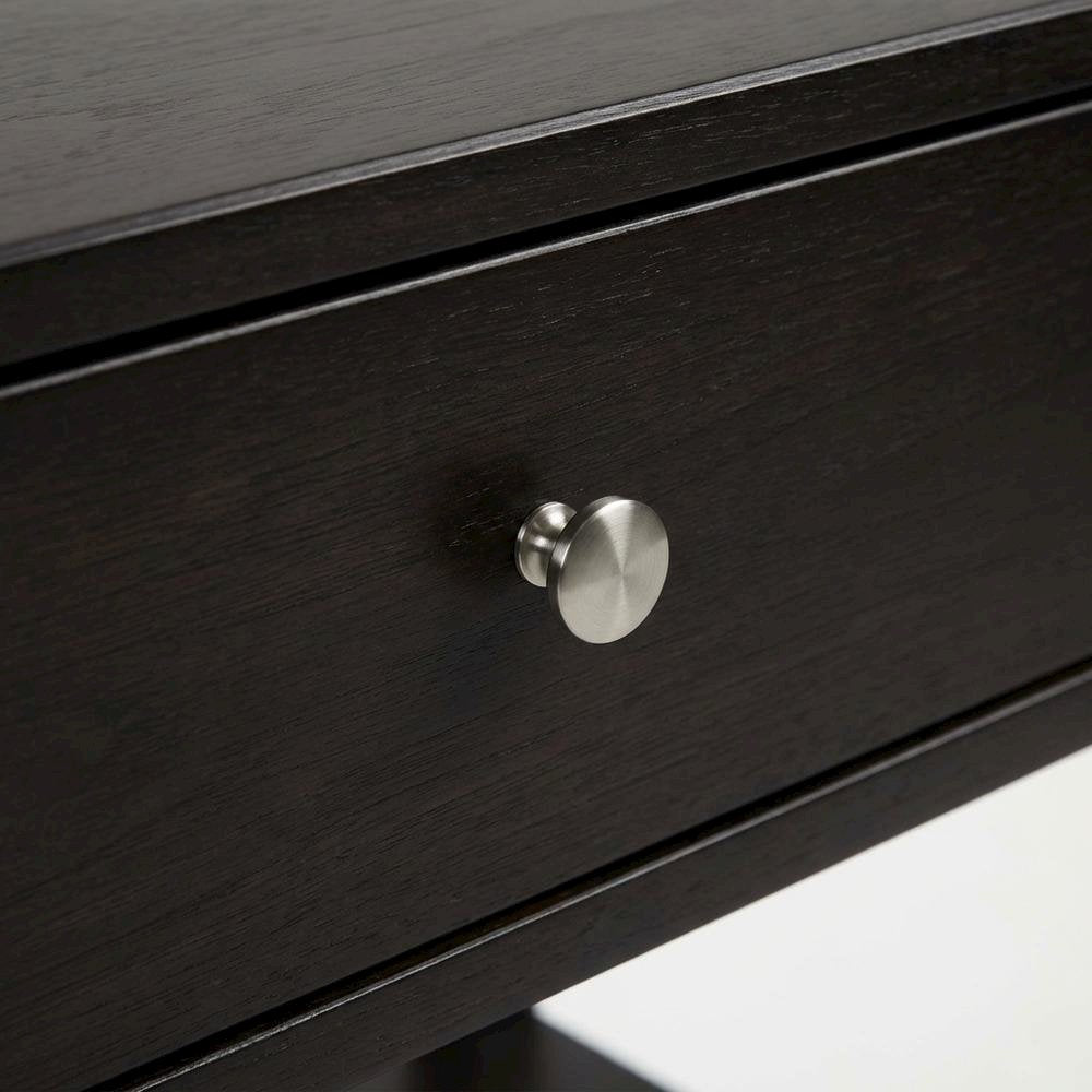 Espresso Nightstand with Usb Port and Modern Design