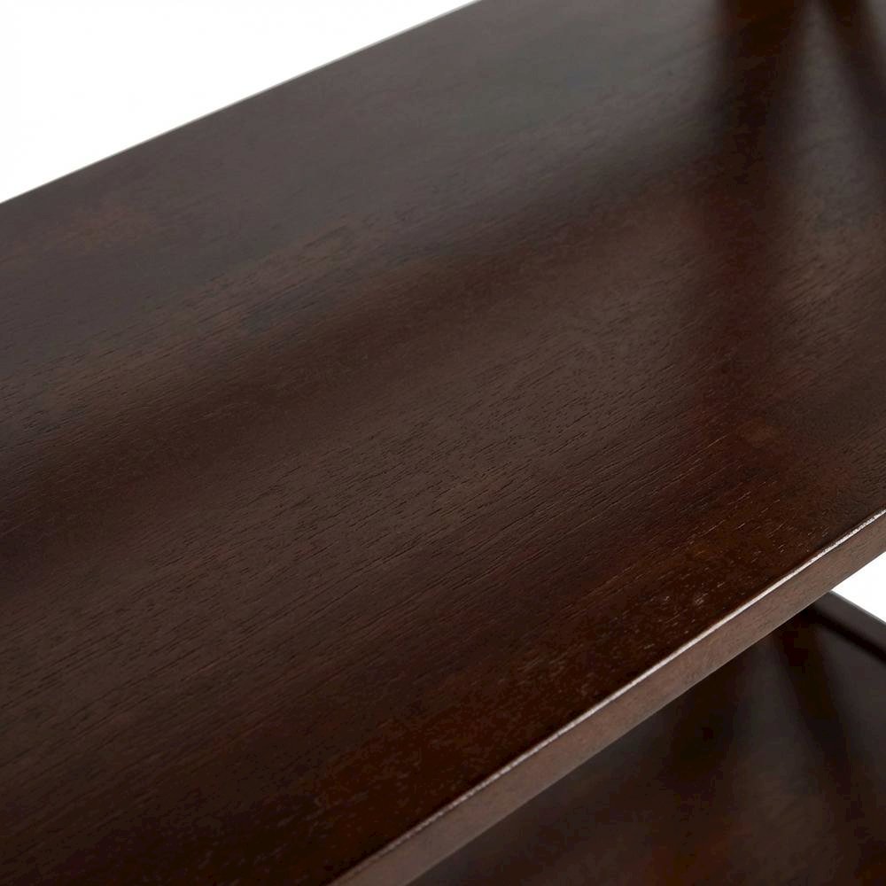 Wooden Bookcase with Open Shelves and Sturdy Frame for Home Office
