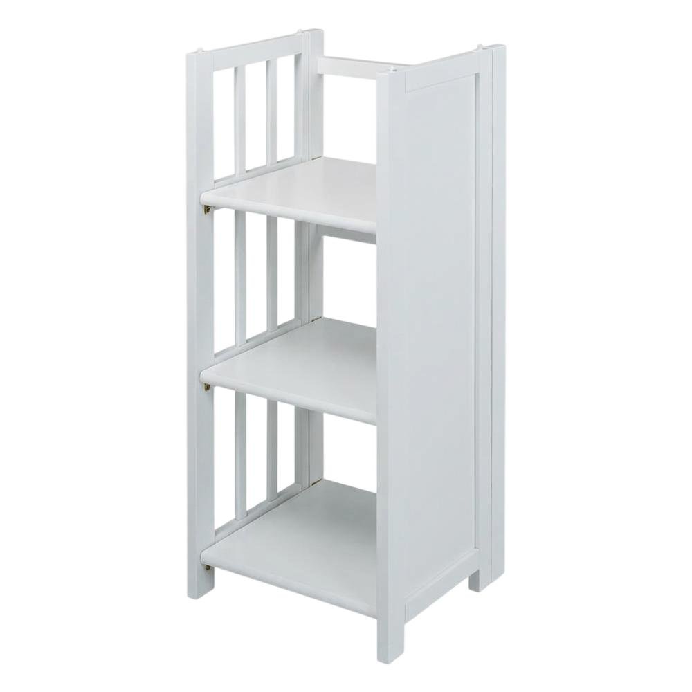 Wooden Bookcase in Warm Brown with Adjustable Shelves and Sturdy Construction