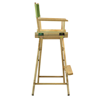 30" Director's Chair Natural Frame-Lime Green Canvas