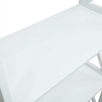 Wooden Bookcase with 5 Shelves and 25lb Capacity per Shelf