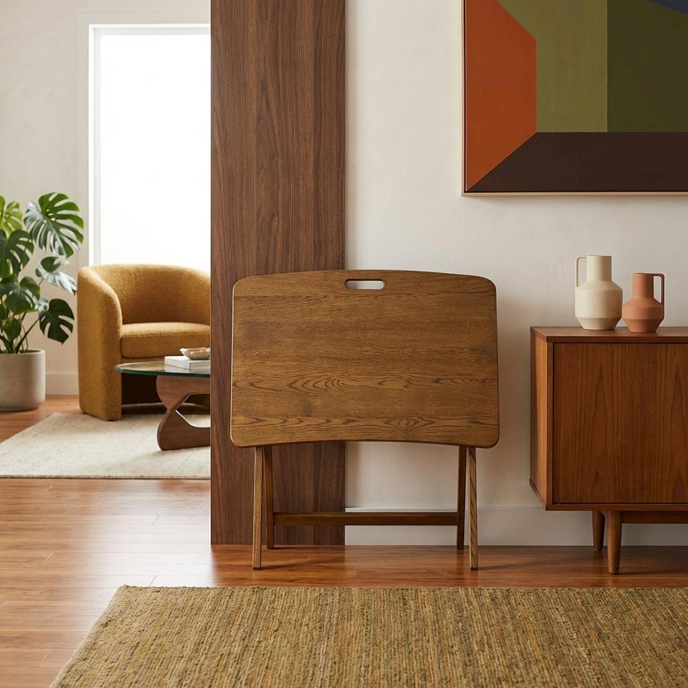 Warm Brown, Folding Table, Folding Design, Quality Build