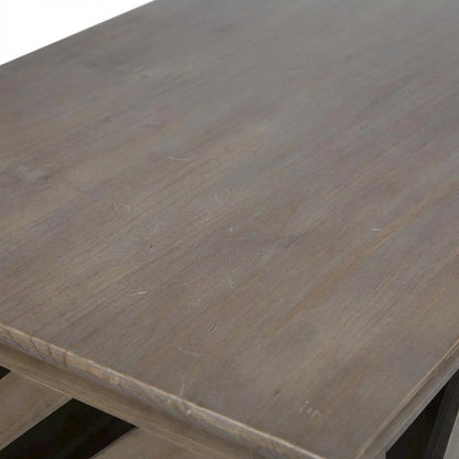 Wooden End Table with Sturdy Construction and Classic Design
