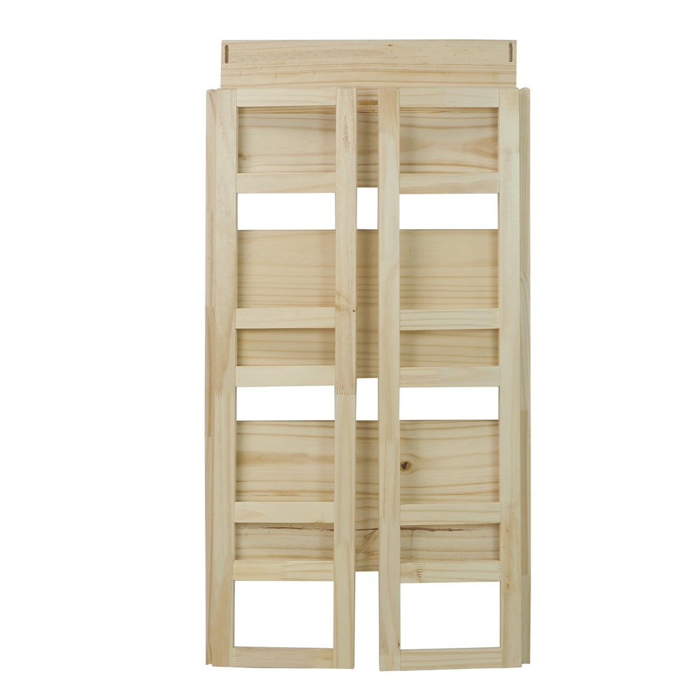 3-Shelf Folding Student Bookcase 20.75" Wide-Natural