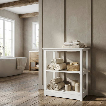 Wooden Bookcase with Concealed Drawer and Multiple Shelves for Storage