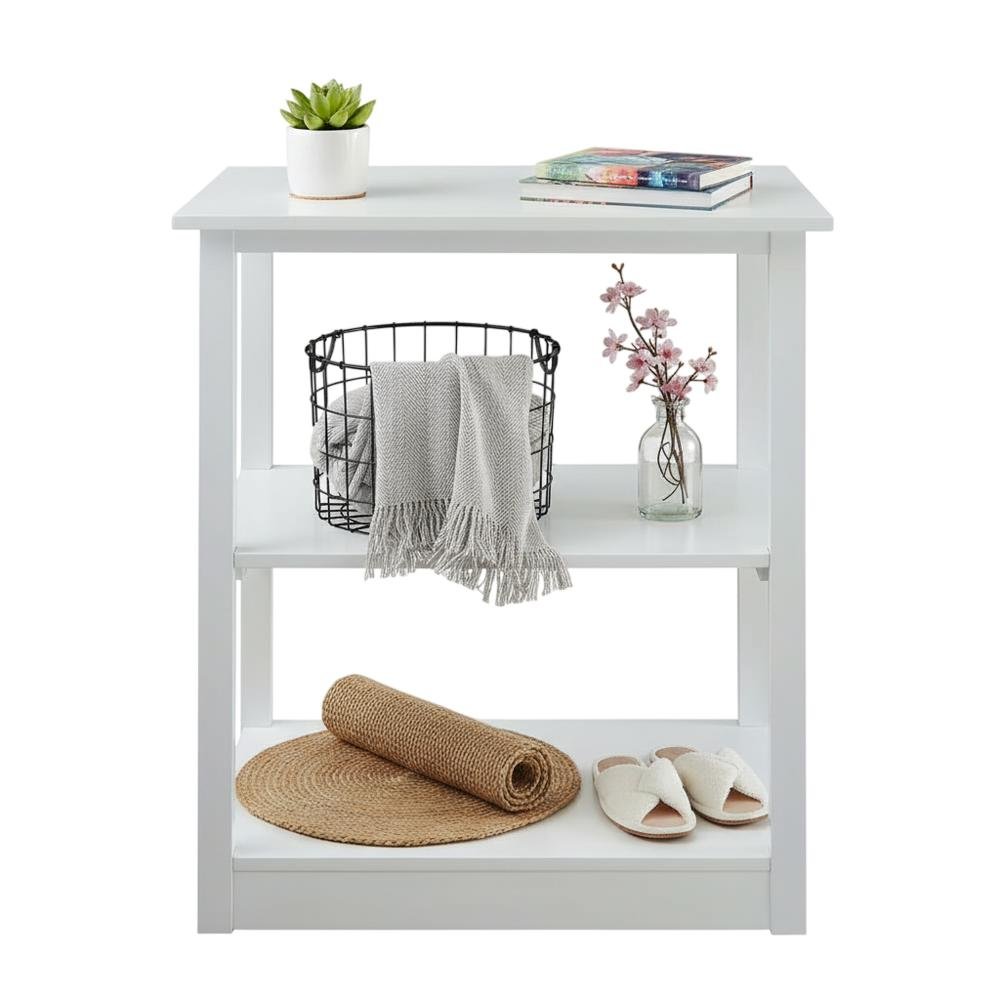 Wooden Bookcase with Concealed Drawer and Multiple Shelves for Storage