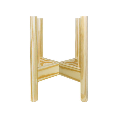 Mid-Century Modern Wood Plant Display Stand, Fit Up to 12"