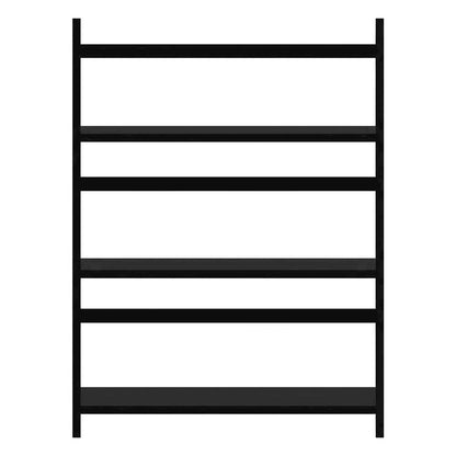 Wooden Bookcase in Finish with Multiple Shelves for Storage