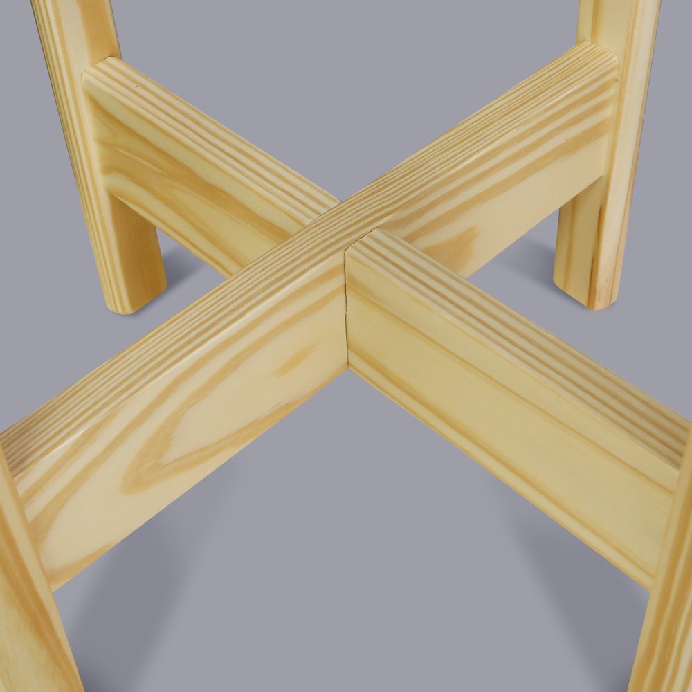 Mid-Century Modern Wood Plant Display Stand, Fit Up to 12"