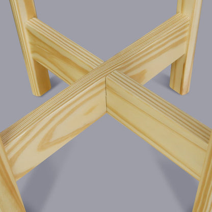 Mid-Century Modern Wood Plant Display Stand, Fit Up to 12"