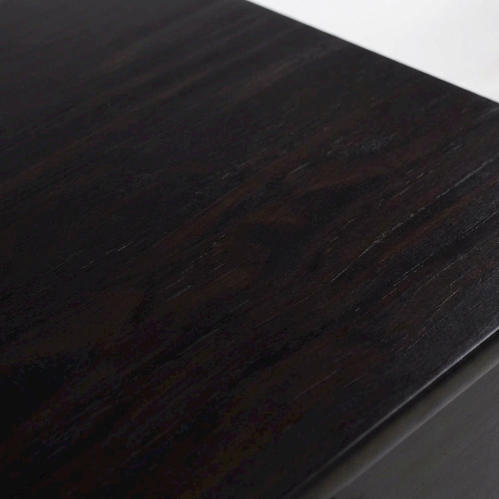 Espresso Night Stand with Usb Port and Solid Wood Design