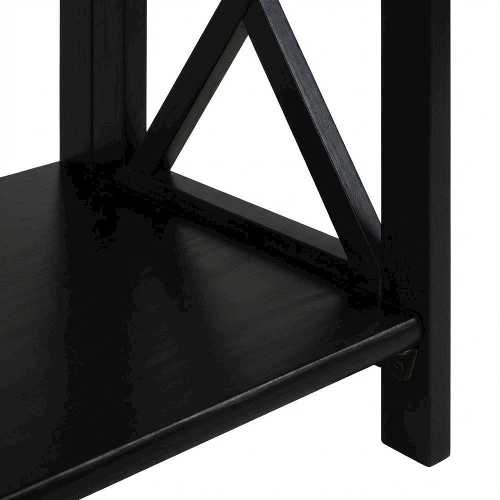 Wooden Bookcase in Finish with Multiple Shelves for Storage