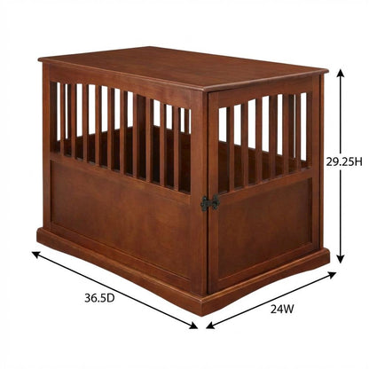 Walnut End Table with Smooth Surface and Modern Design