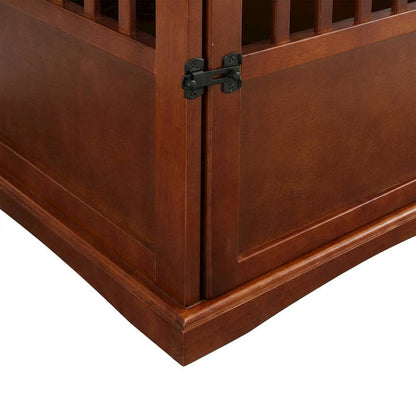 Walnut End Table with Smooth Surface and Modern Design