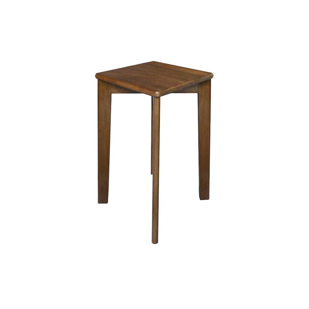 100% American Hardwood Square Stackable Stool 2-Pc Set