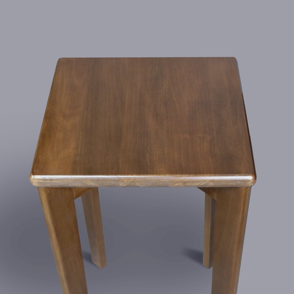 100% American Hardwood Square Stackable Stool 2-Pc Set