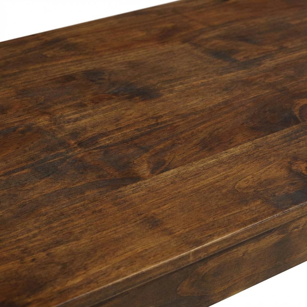 Wooden console table with concealed drawer for stylish storage