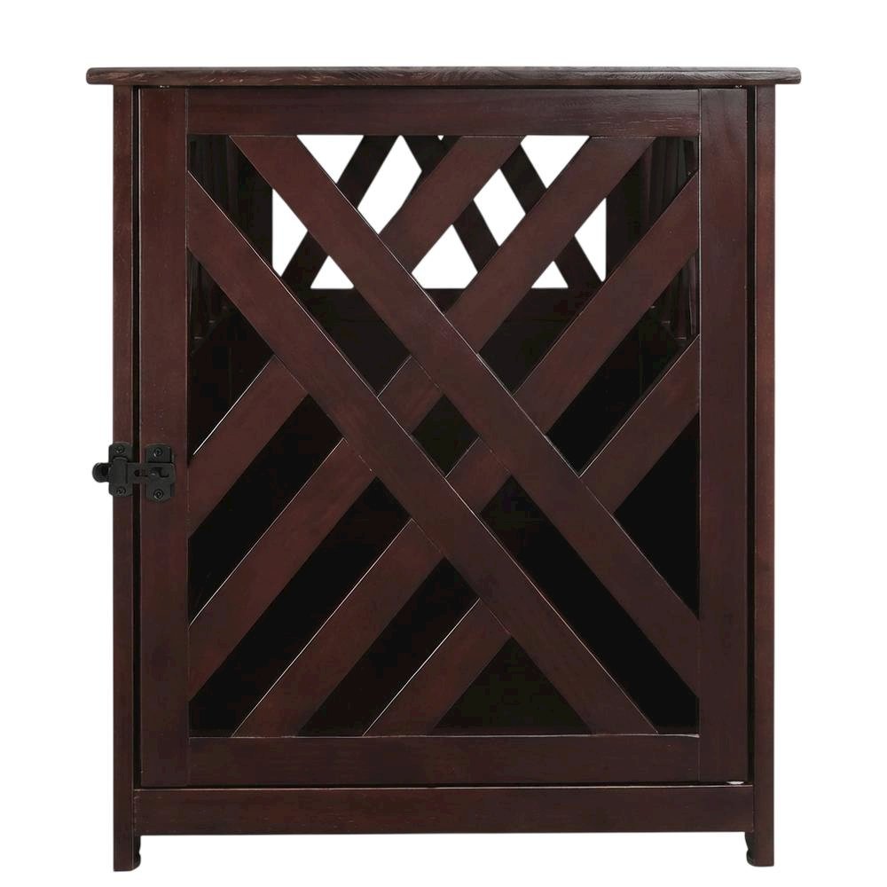 Espresso Wooden End Table with Sturdy Frame and Classic Design