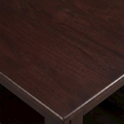 Espresso Wooden End Table with Sturdy Frame and Classic Design