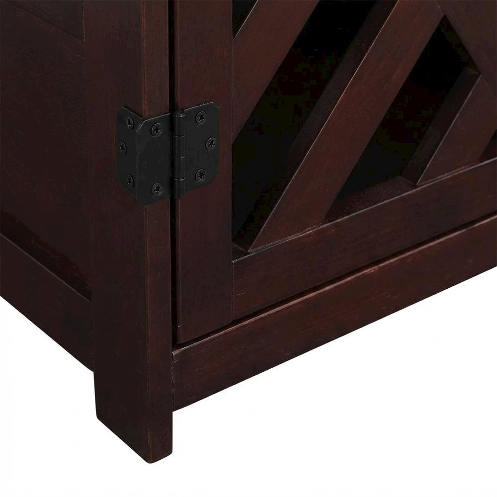 Espresso Wooden End Table with Sturdy Frame and Classic Design