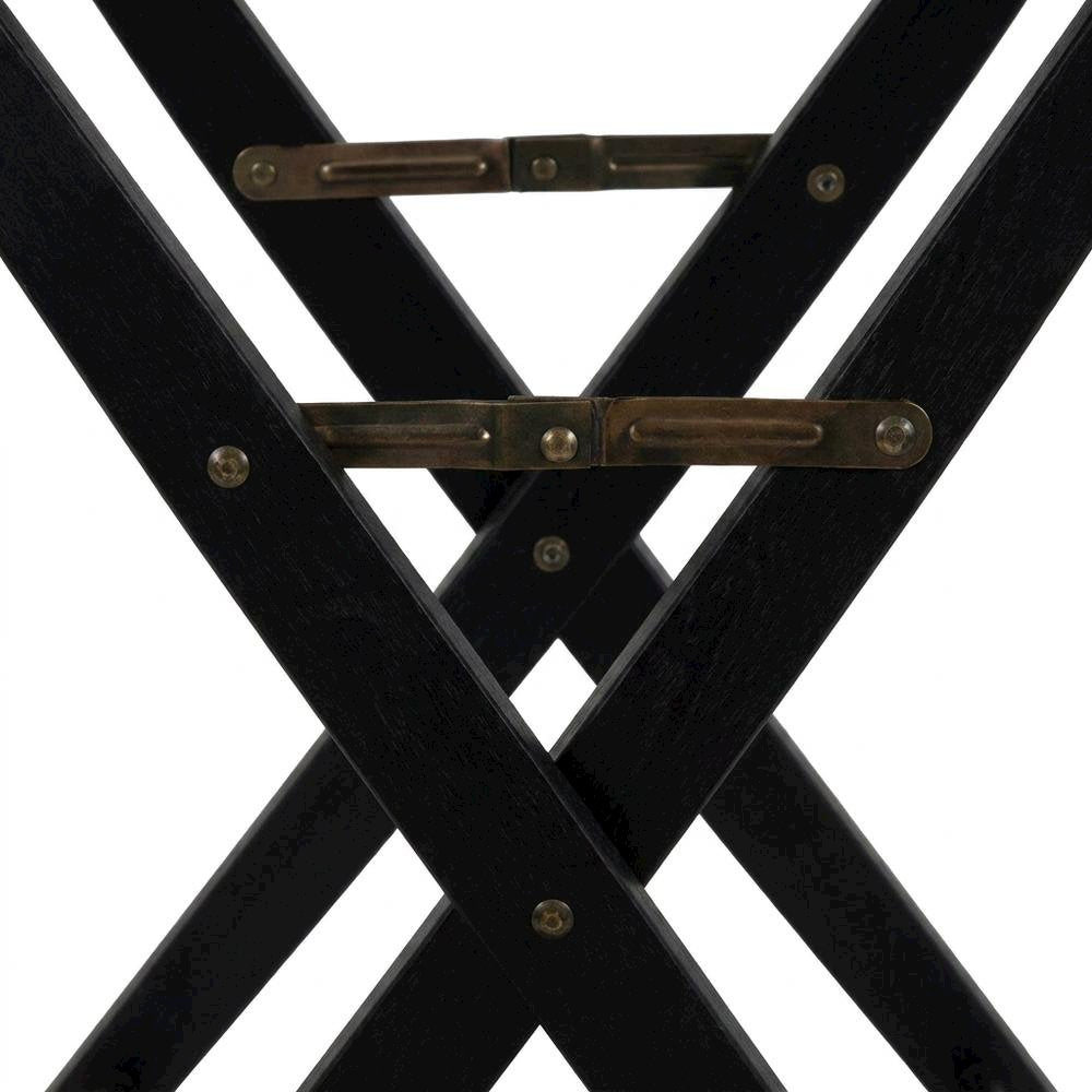 Black Extra-Wide Director's Chair, Black Frame, 30-Inch Bar Height