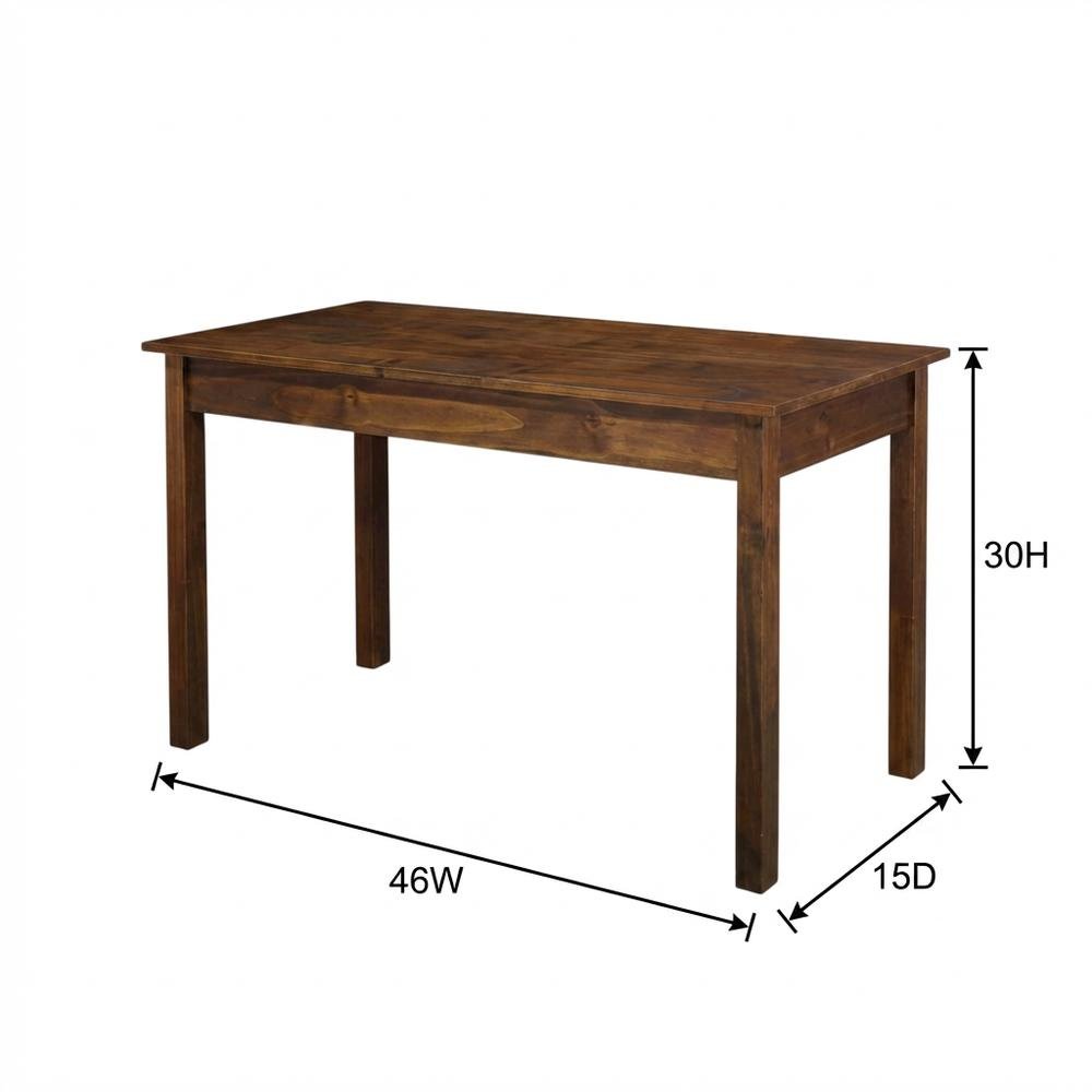 Wooden console table with concealed drawer for stylish storage