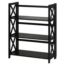 Wooden Bookcase in Finish with Multiple Shelves for Storage