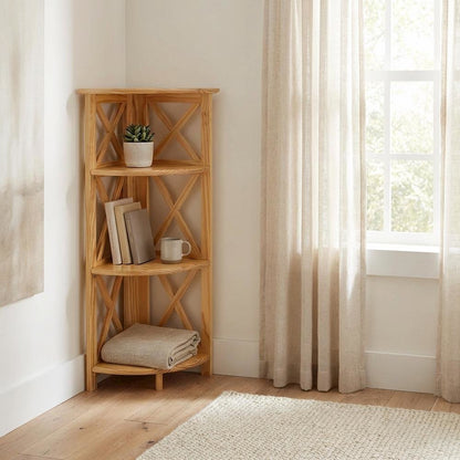 Light Wood Bookcase with Open Shelving for Modern Storage