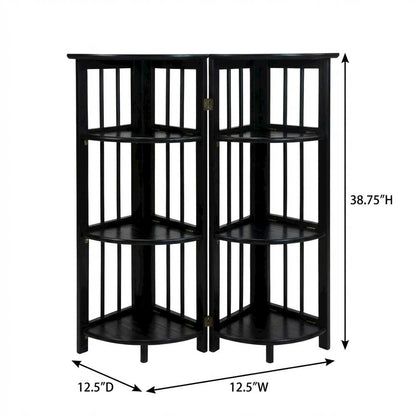 Wooden Bookcase with Shelves and Modern Design for Home Storage