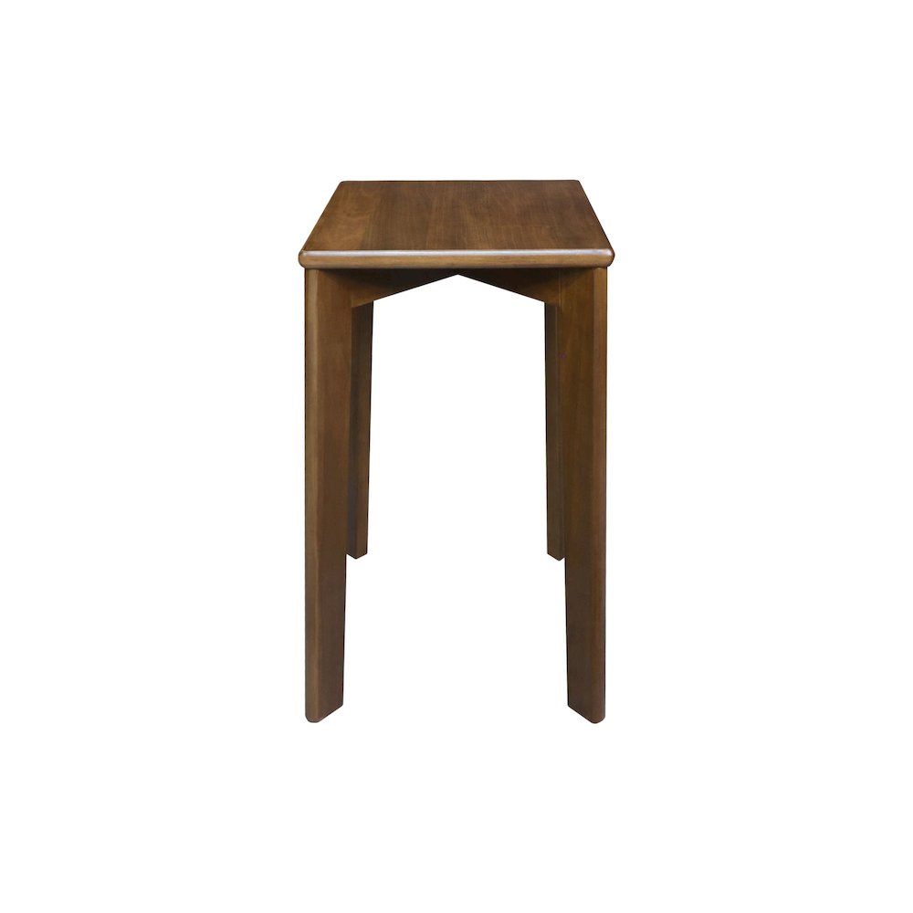 100% American Hardwood Square Stackable Stool 2-Pc Set