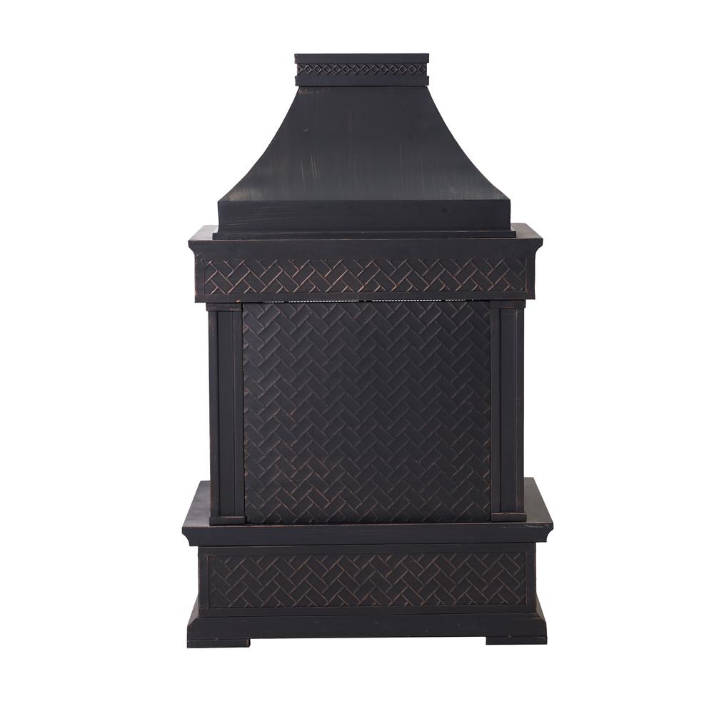 Heirloom Slate Wood Burning Fireplace - Black