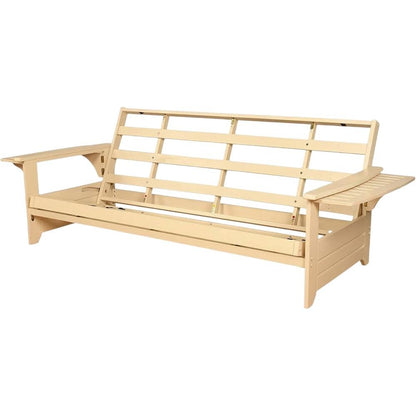 Gray Polyester Futon with Sturdy Frame and Comfortable Design
