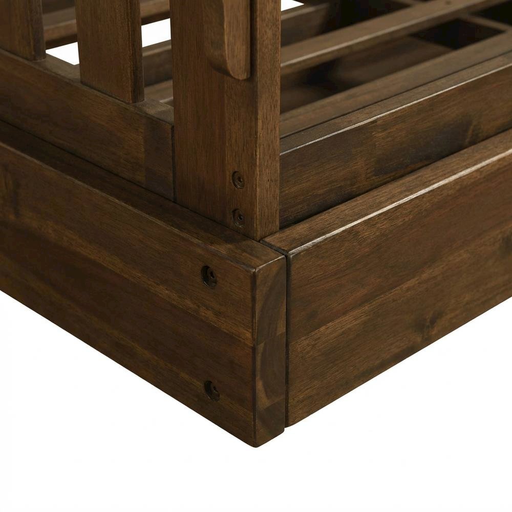 Wooden Futon Frame in Natural Finish with Sturdy Construction