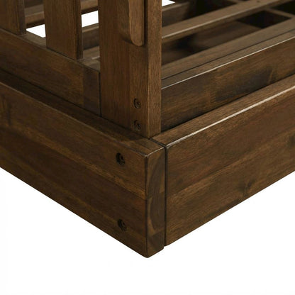 Wooden Futon Frame in Natural Finish with Sturdy Construction