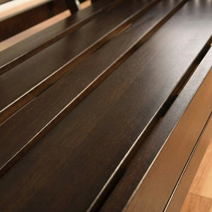 Espresso Color Futon with Sturdy Frame and Large Sleeping Area