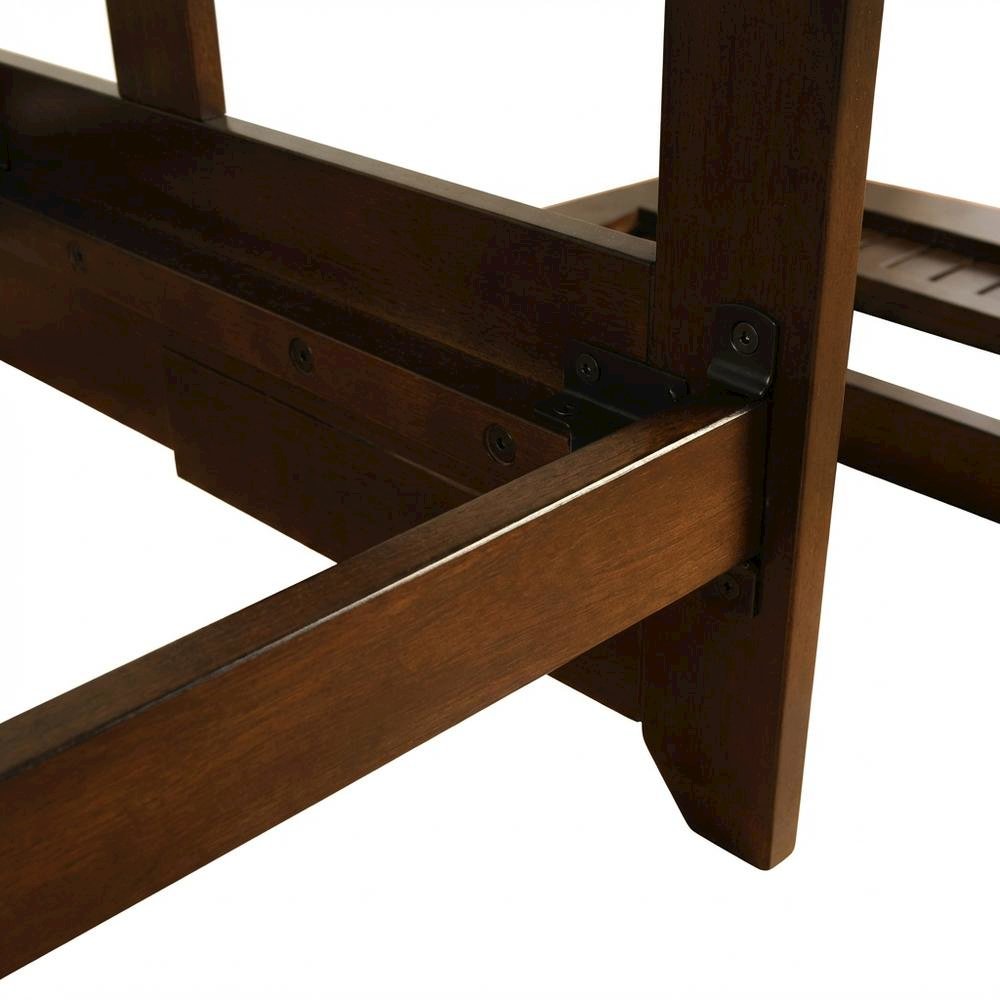 Espresso Color Futon with Sturdy Frame and Large Sleeping Area