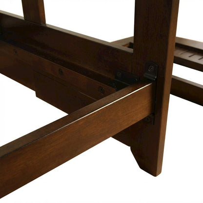 Espresso Color Futon with Sturdy Frame and Large Sleeping Area