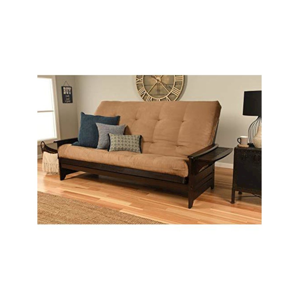 Phoenix Frame/Queen/Espresso Finish/Suede Peat Mattress