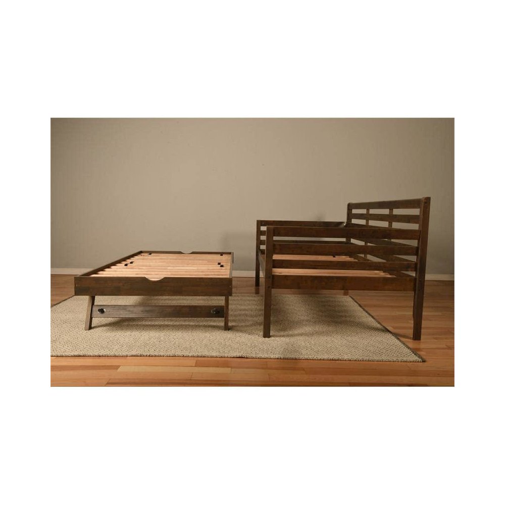 Boho  Daybed-Pop Up-Rustic Walnut Finish