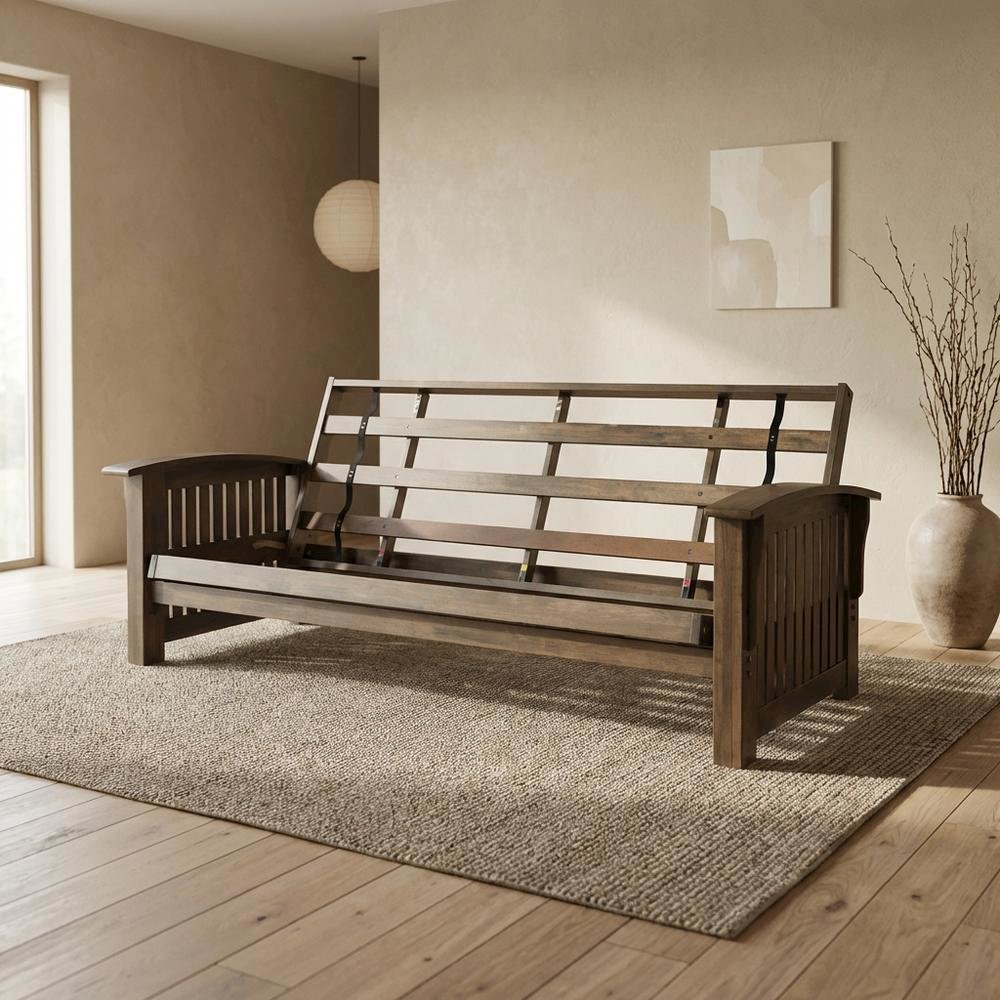Foldable Futons with Sturdy Frame, 83-Inch Length for Comfortable Seating